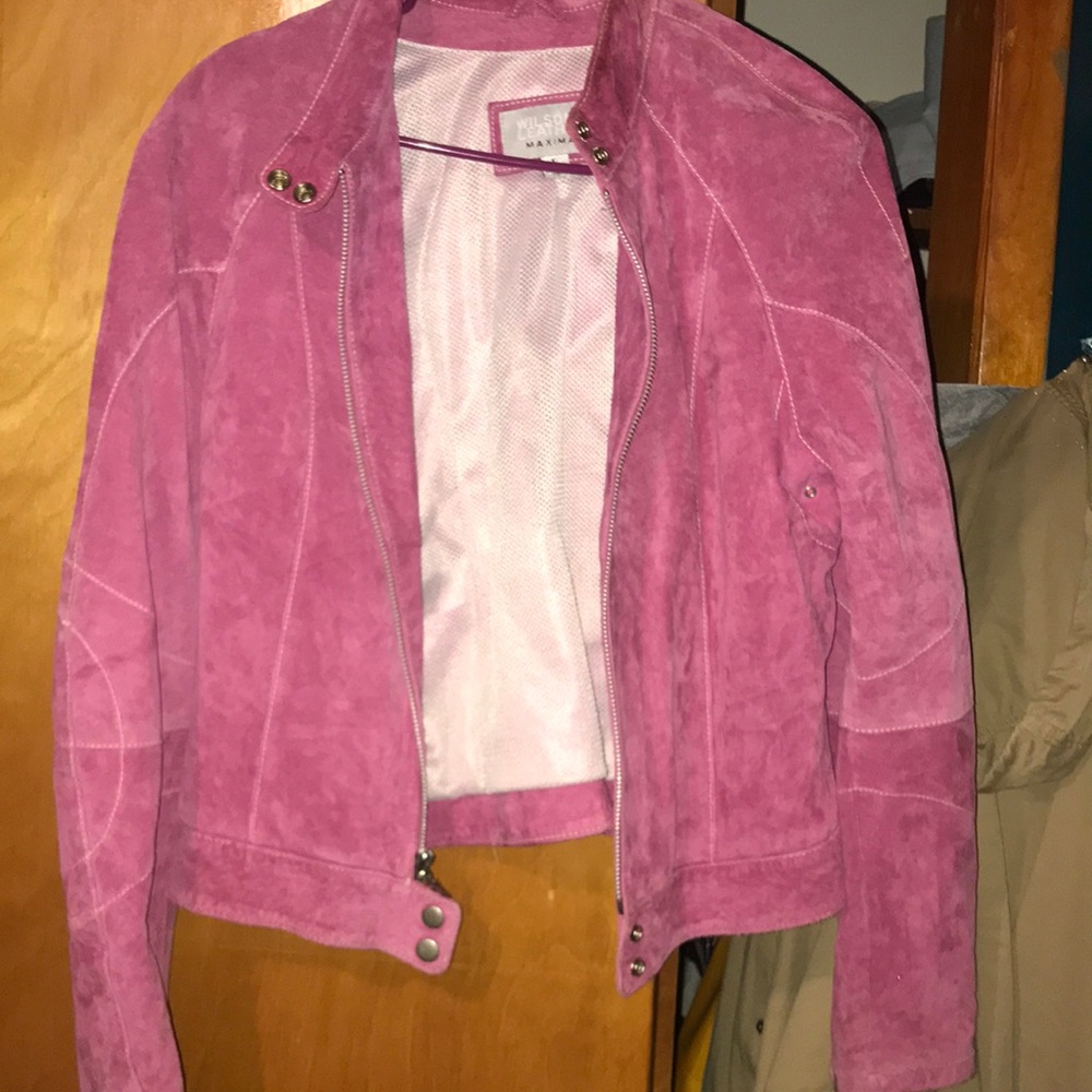 Wilson leather suede jacket size Lrg
